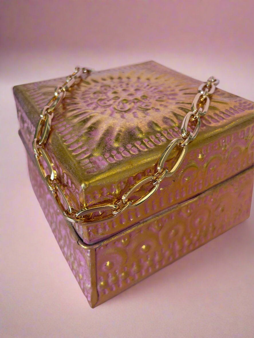 Chunky Gold Charm Necklace