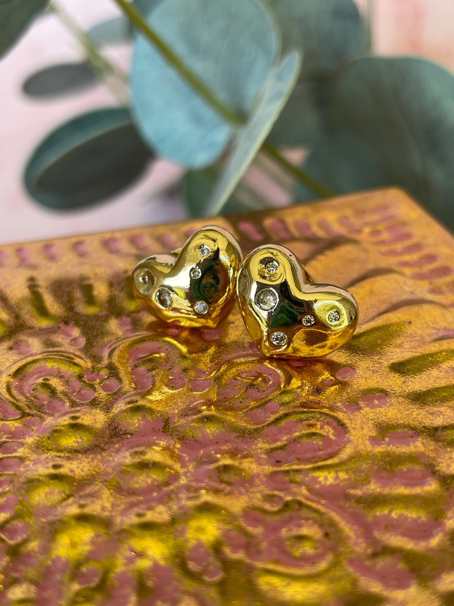 Moon Heart Earrings