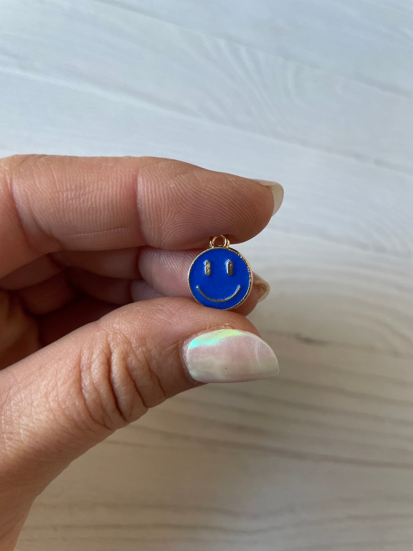 Smiley Face Enamel Charm