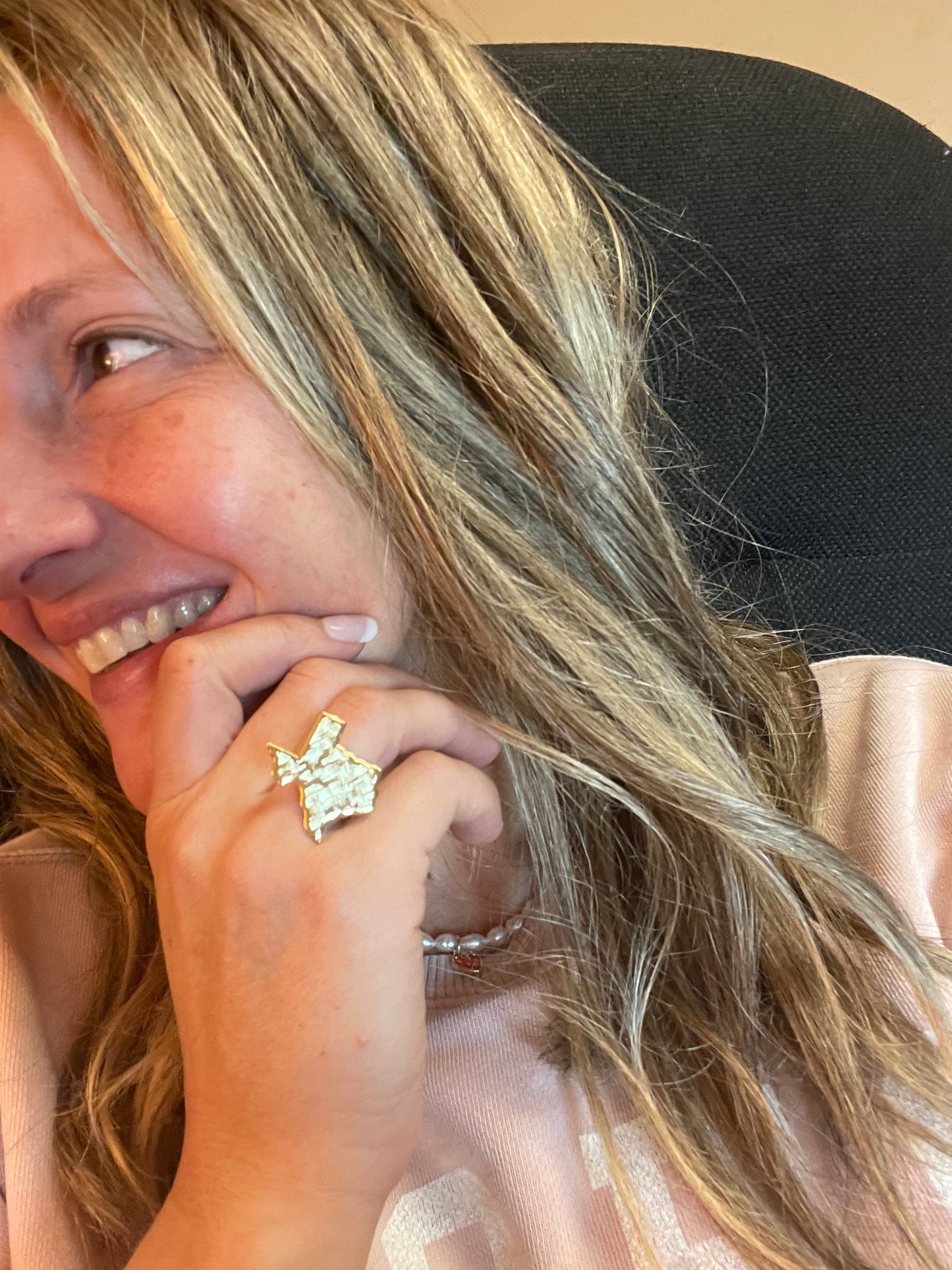 Large Textured Texas Ring