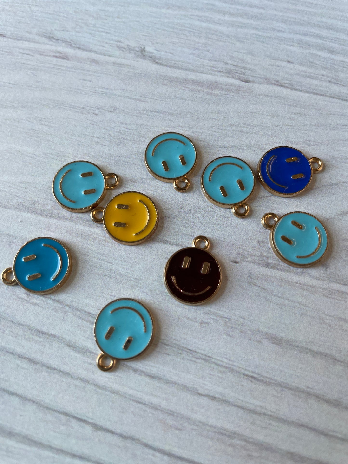 Smiley Face Enamel Charm