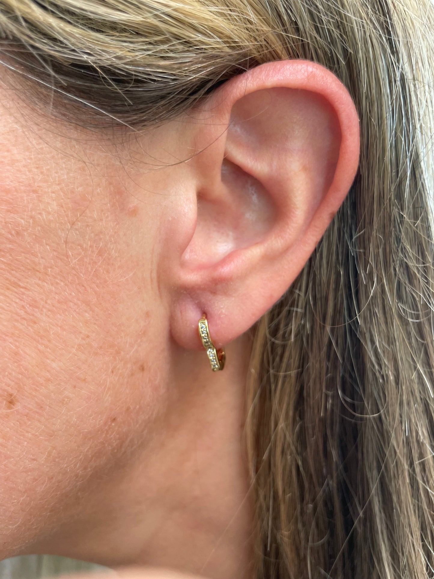 Delicate Heart Hoop Earrings