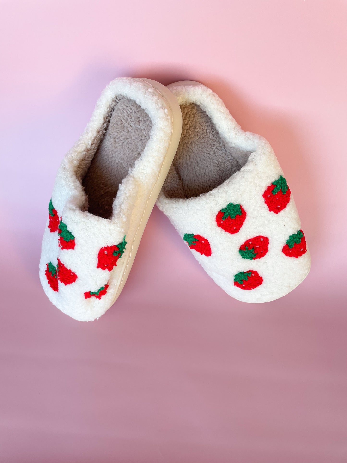 Strawberries Cozy House Slippers
