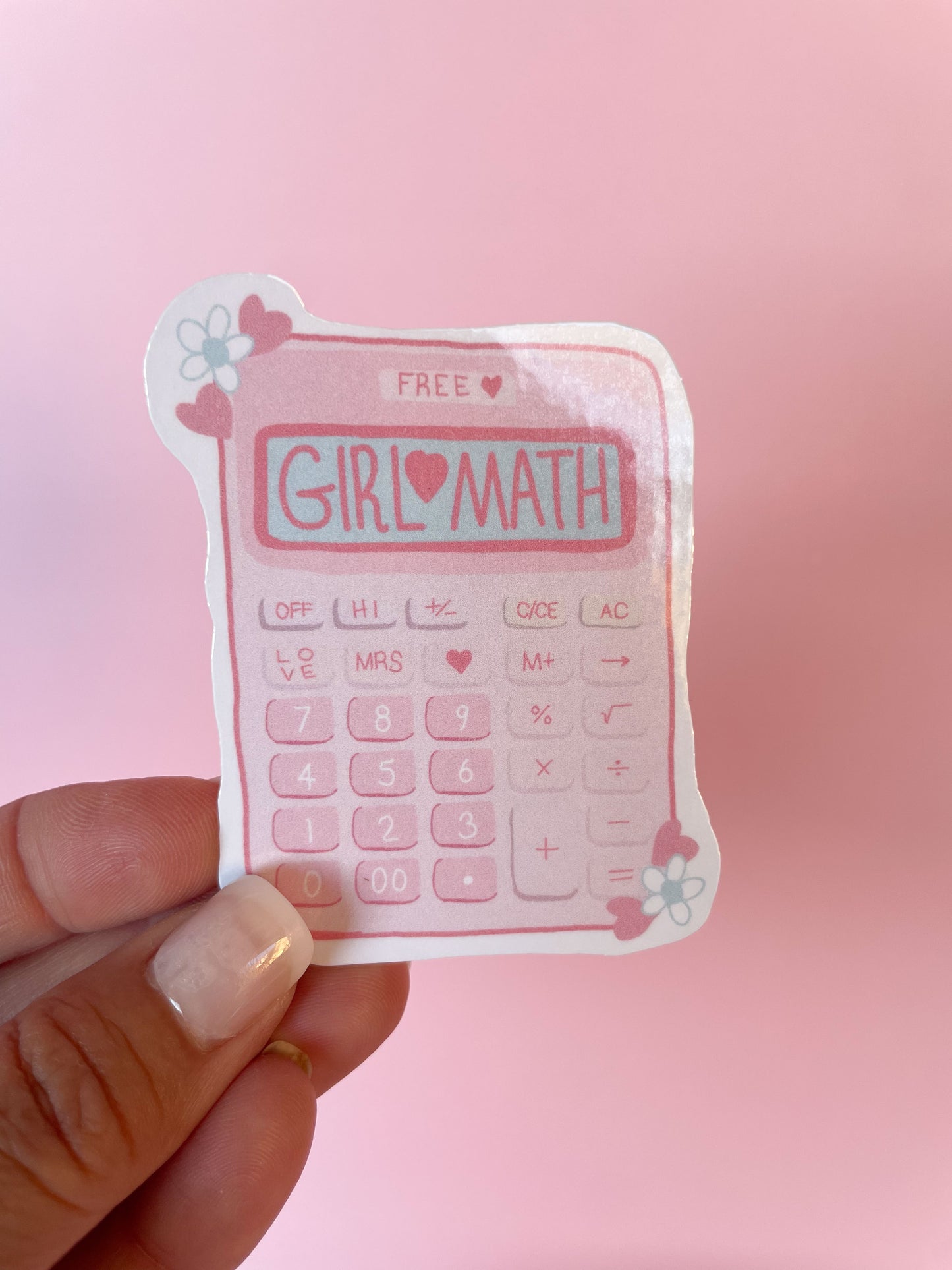 Girl Math Sticker