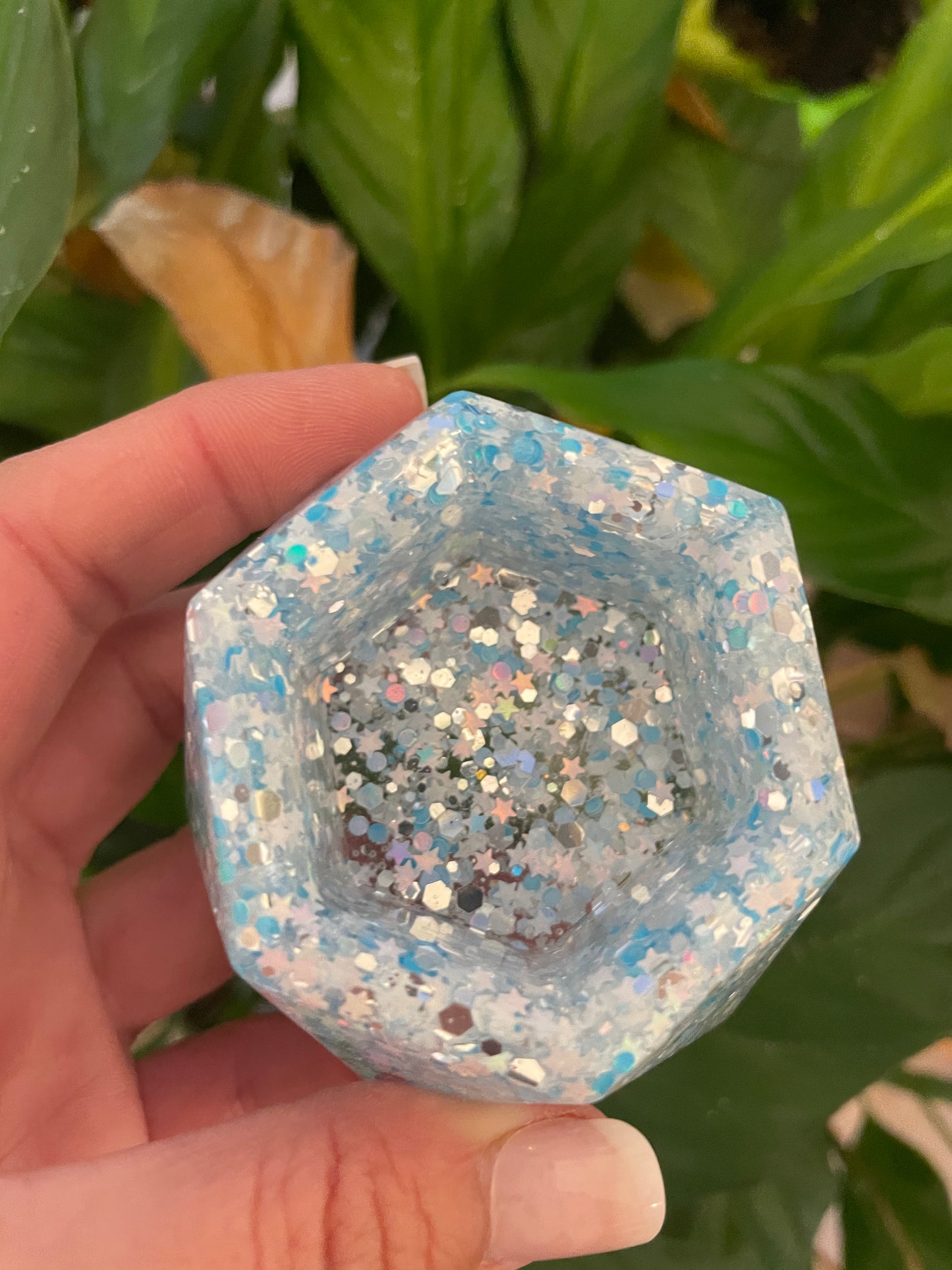 Floral Resin Ring Dish