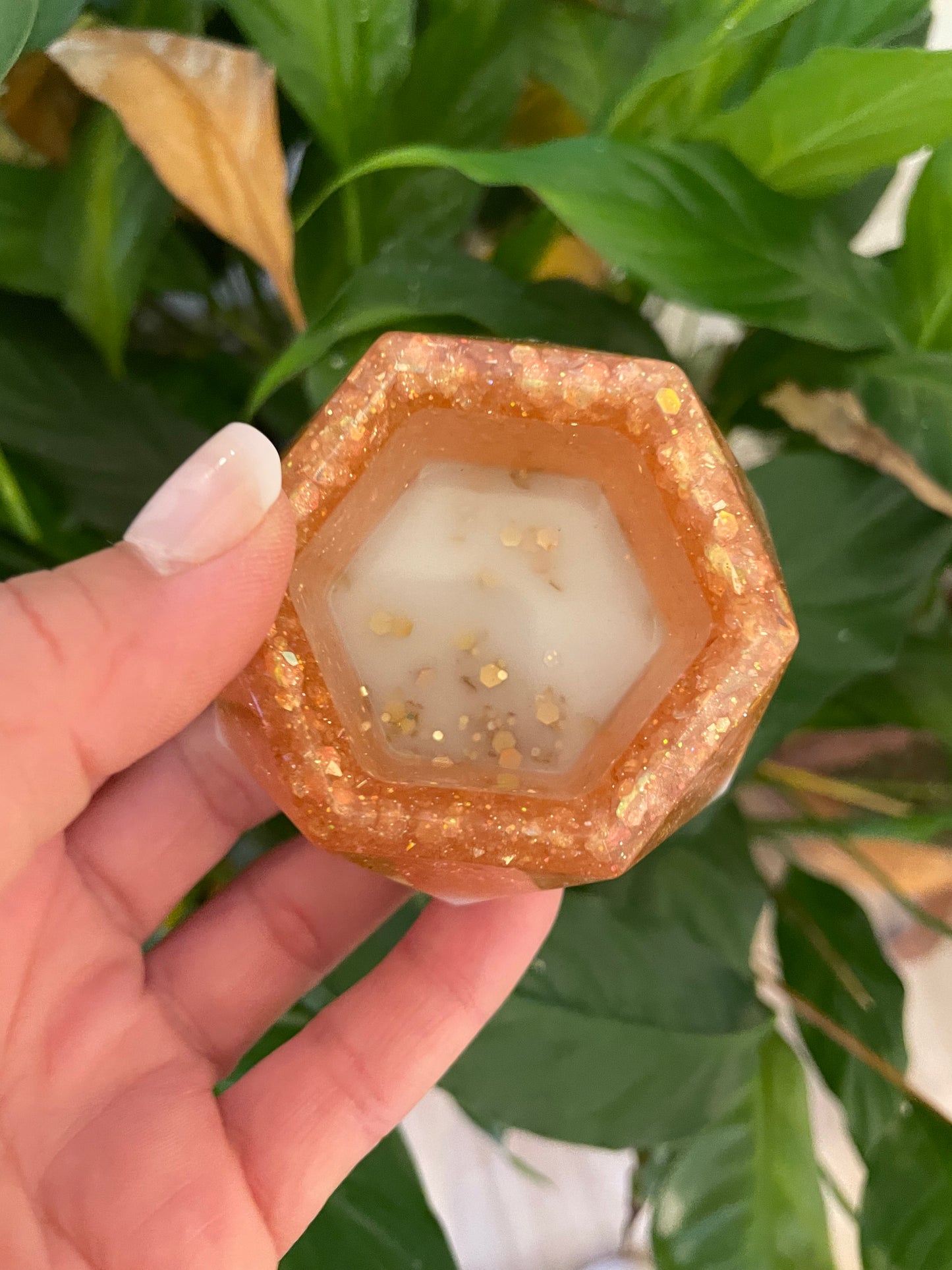 Floral Resin Ring Dish
