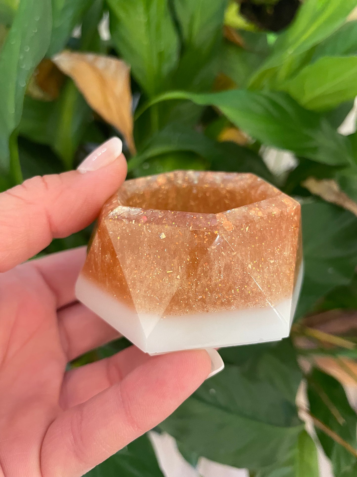 Floral Resin Ring Dish