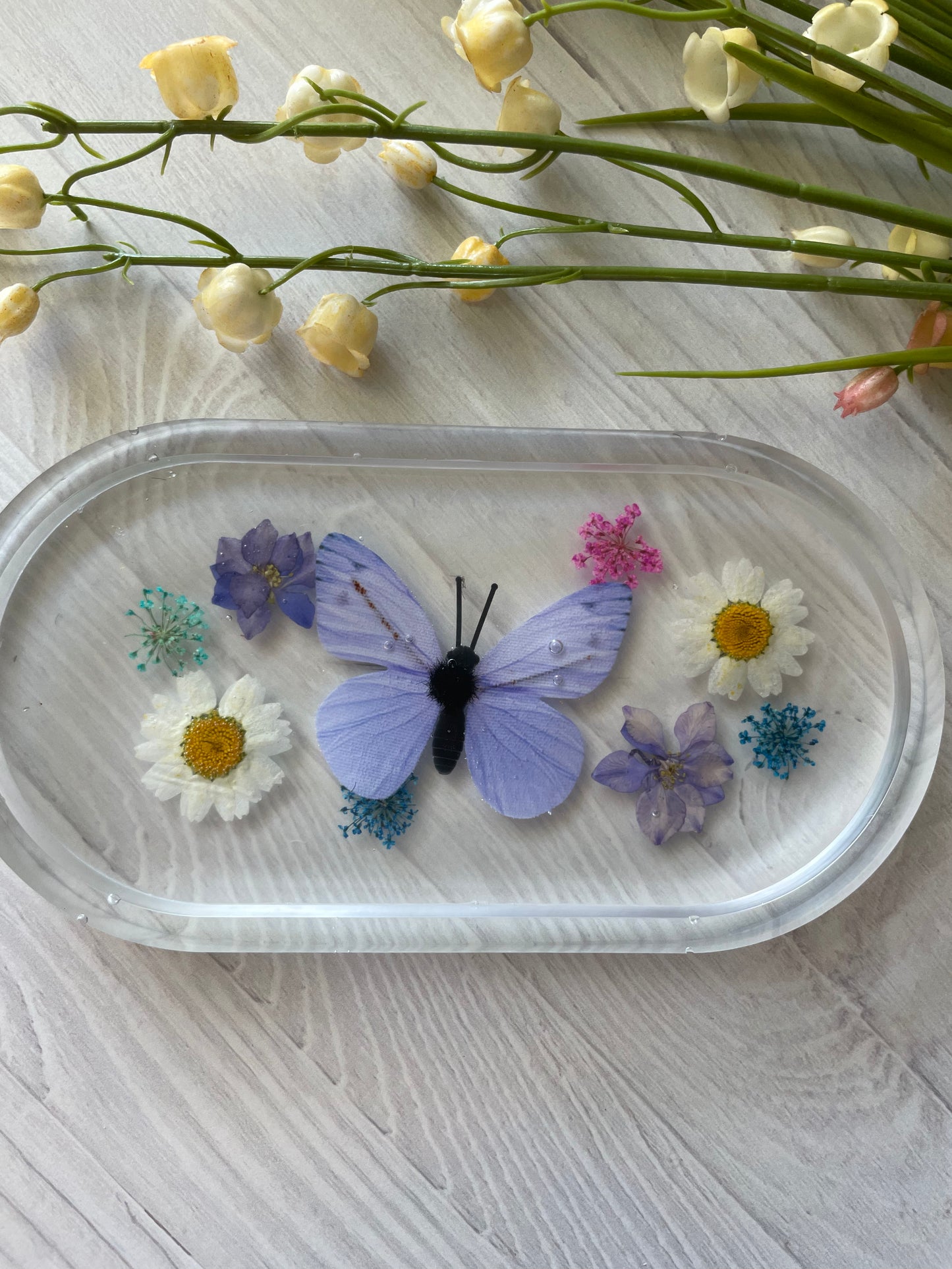 Mother's Day Resin Jewelry Trays - With Butterflies!