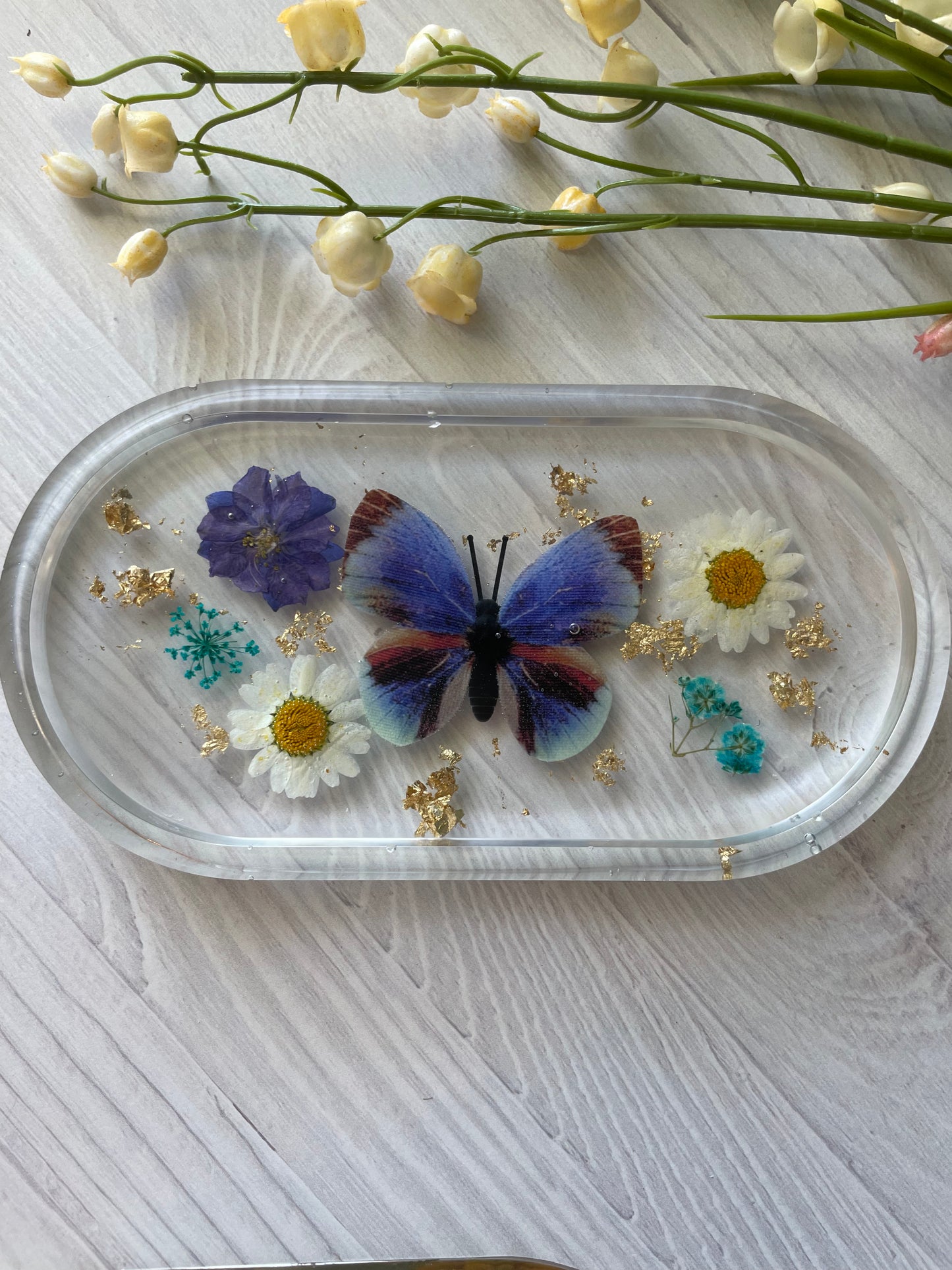 Mother's Day Resin Jewelry Trays - With Butterflies!