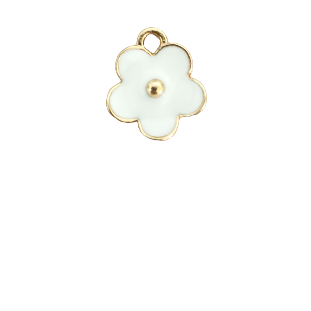 Cute White Flower Charm