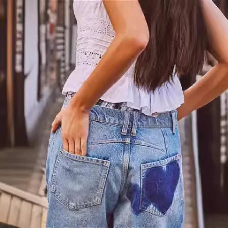 Adorable Heart Denim Jeans