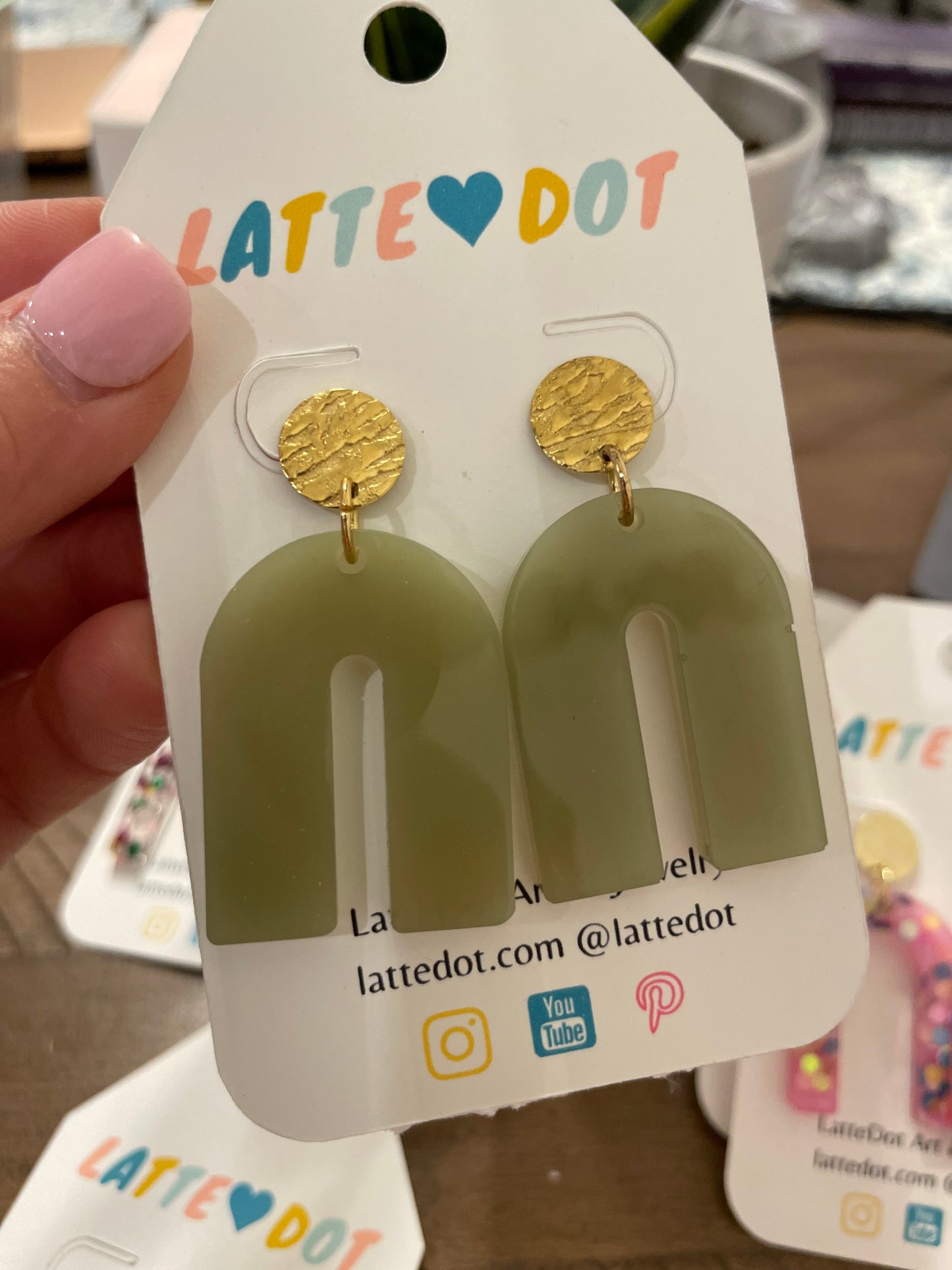 Plant Lover Resin Earrings