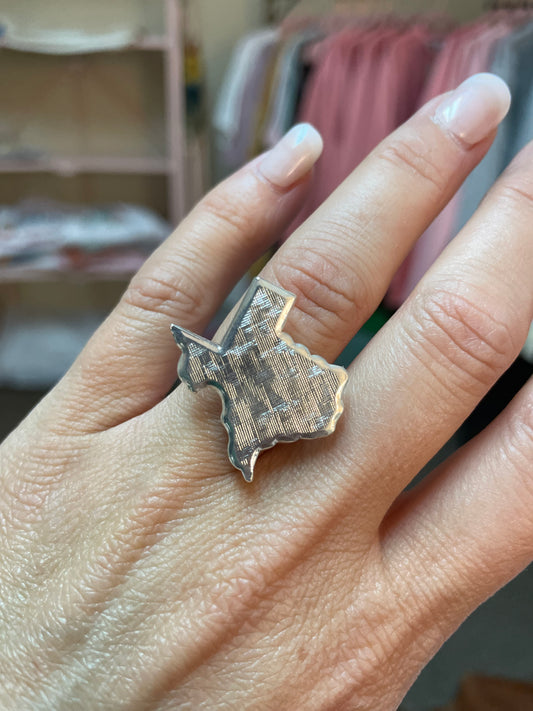 Large Textured Texas Ring