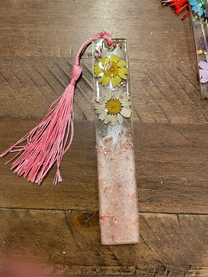 Wildflower Resin Bookmark