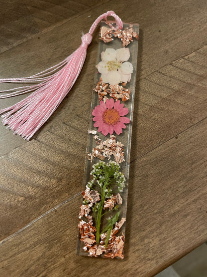 Wildflower Resin Bookmark