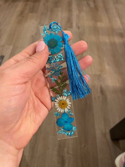 Wildflower Resin Bookmark