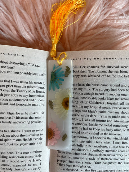 Mini Wildflower Resin Bookmarks