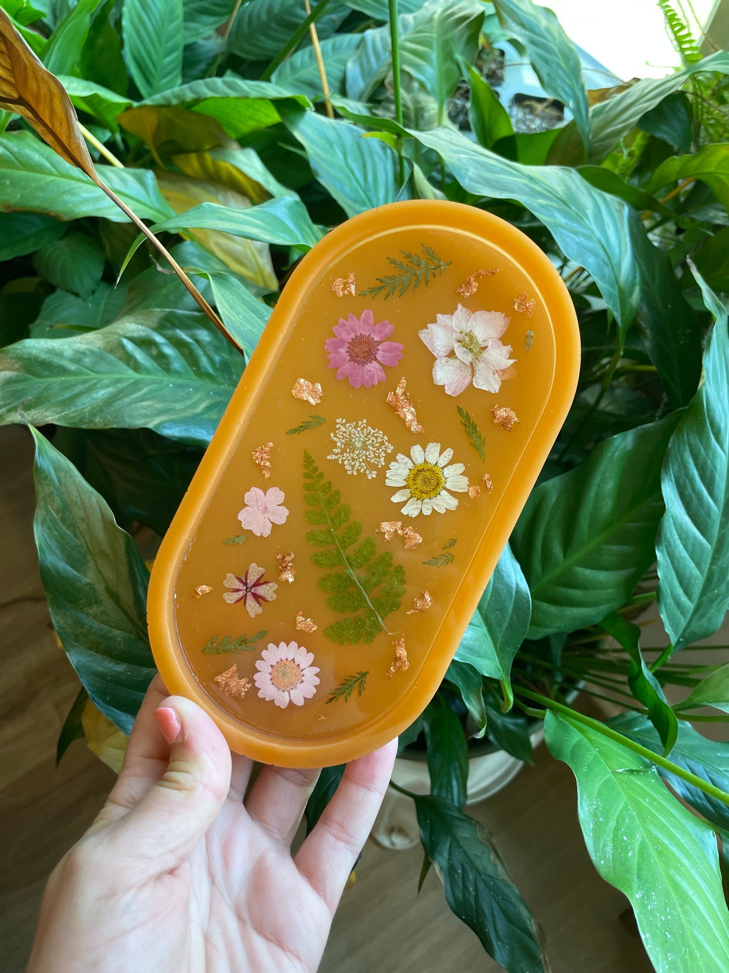 Wildflowers Resin Jewelry Tray