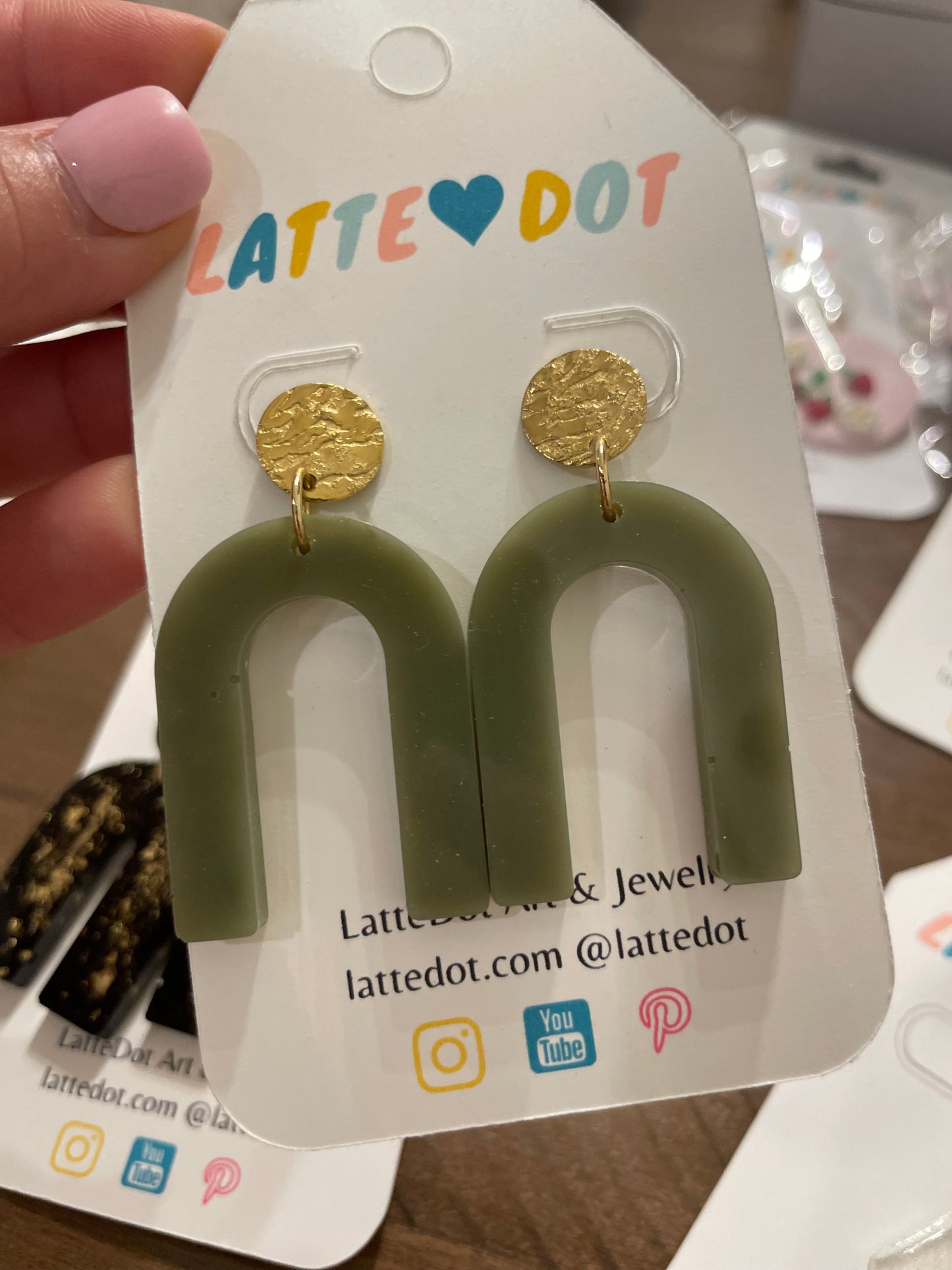 Plant Lover Resin Earrings