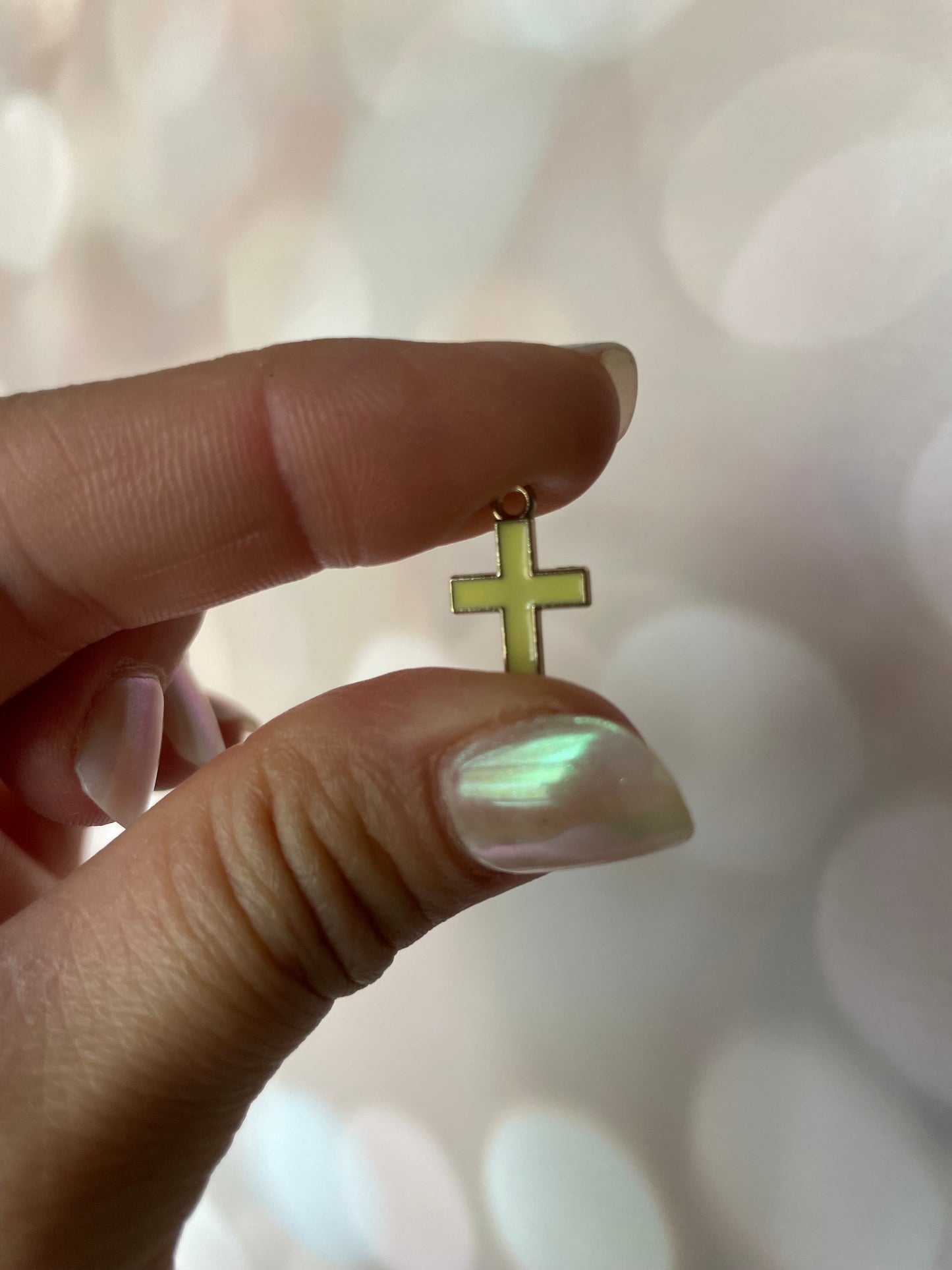 Cross Enamel Charm