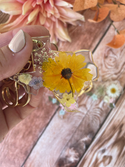 Pastel Texas Wildflower Keychains