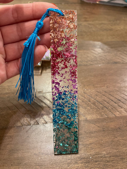 Wildflower Resin Bookmark