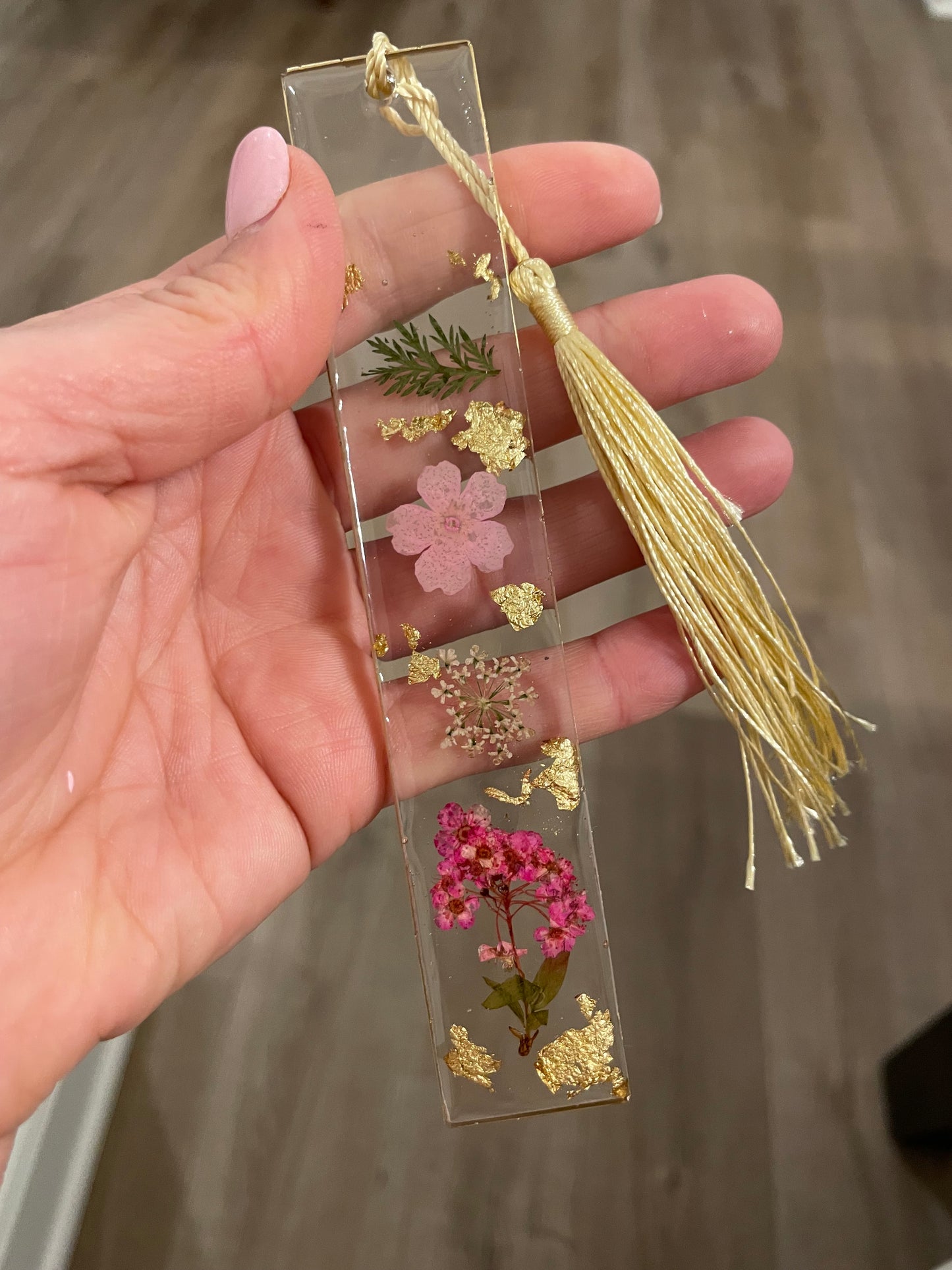 Wildflower Resin Bookmark