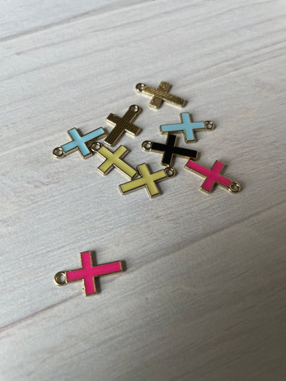 Cross Enamel Charm