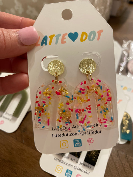 My Favorite Party Resin Earrings