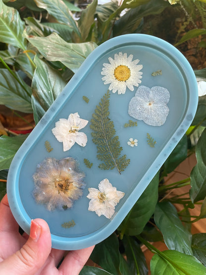 Wildflowers Resin Jewelry Tray