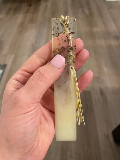 Wildflower Resin Bookmark