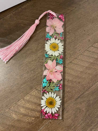 Wildflower Resin Bookmark