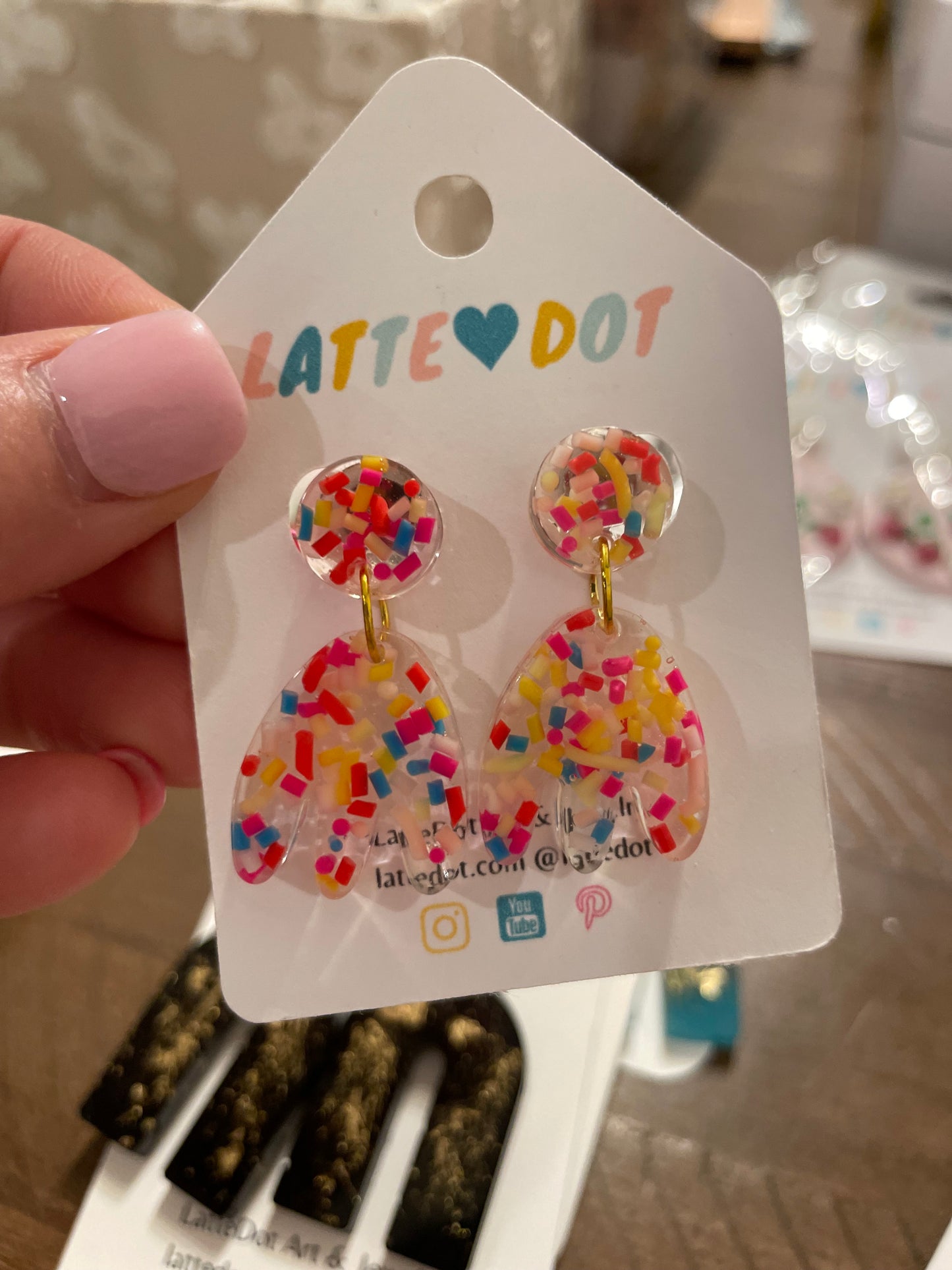 My Favorite Party Resin Earrings