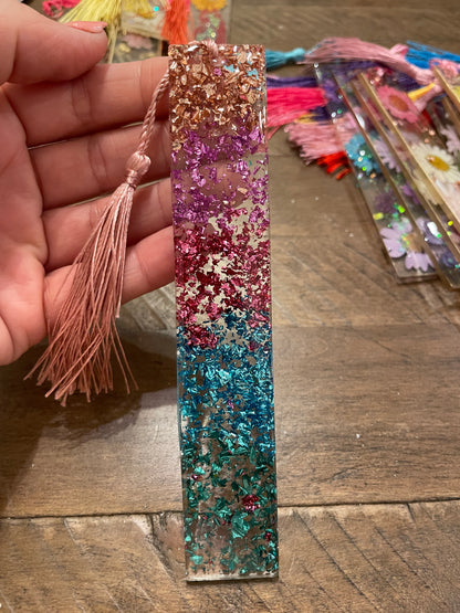 Wildflower Resin Bookmark