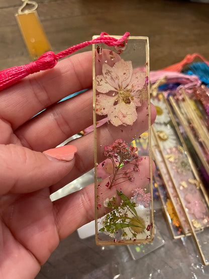 Wildflower Resin Bookmark