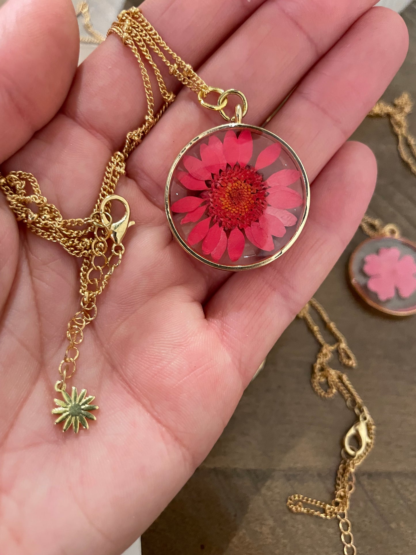 Wildflower Resin Necklaces