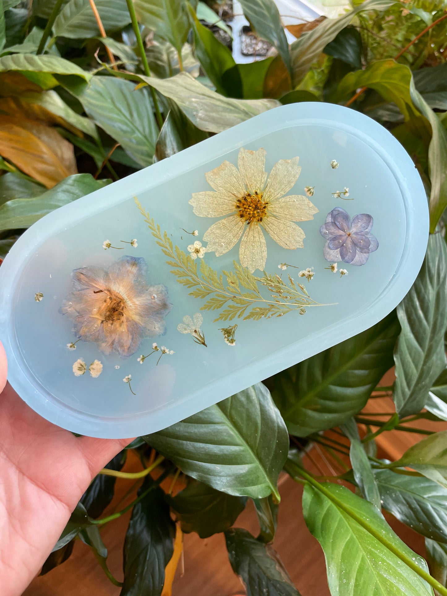 Wildflowers Resin Jewelry Tray