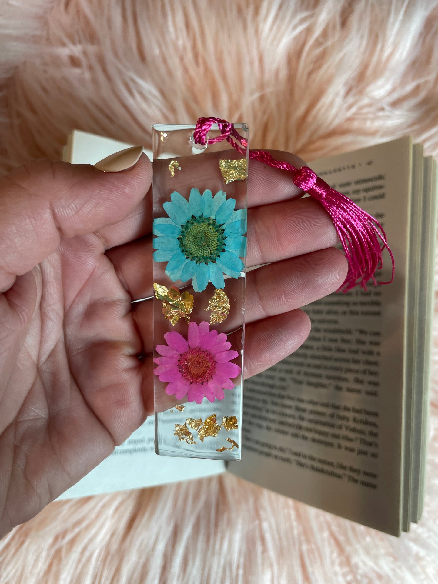 Mini Wildflower Resin Bookmarks