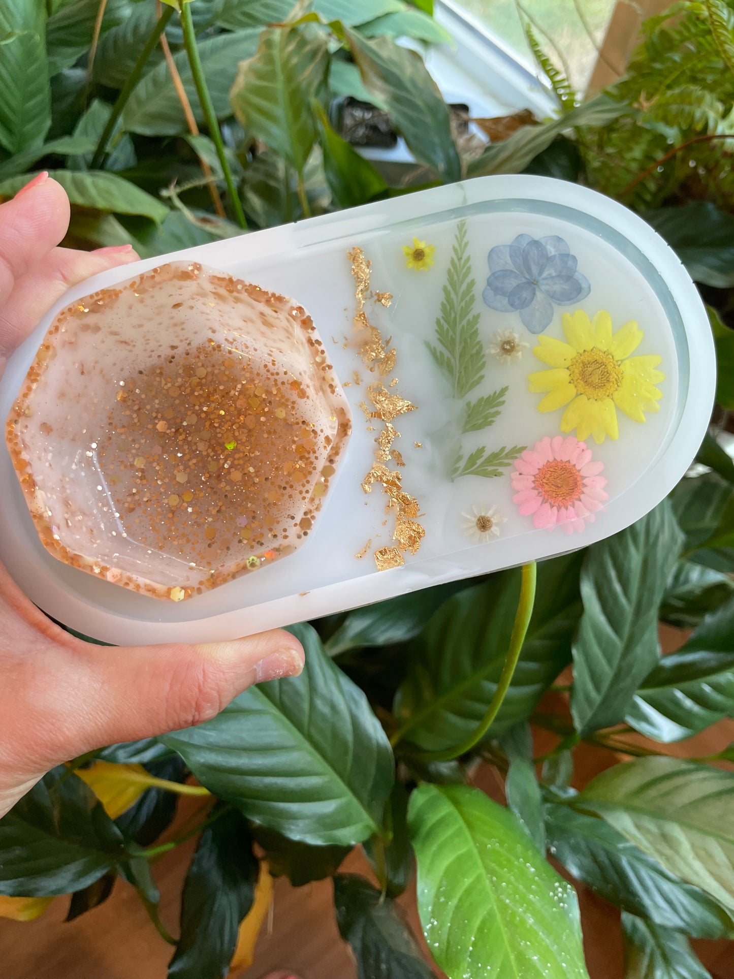 Wildflower Jewelry Tray Sets with Trinket Bowl