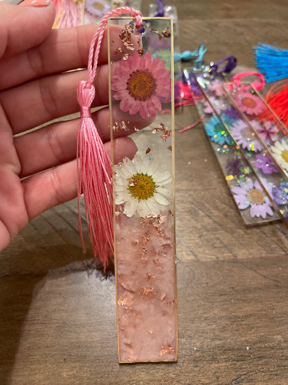 Wildflower Resin Bookmark