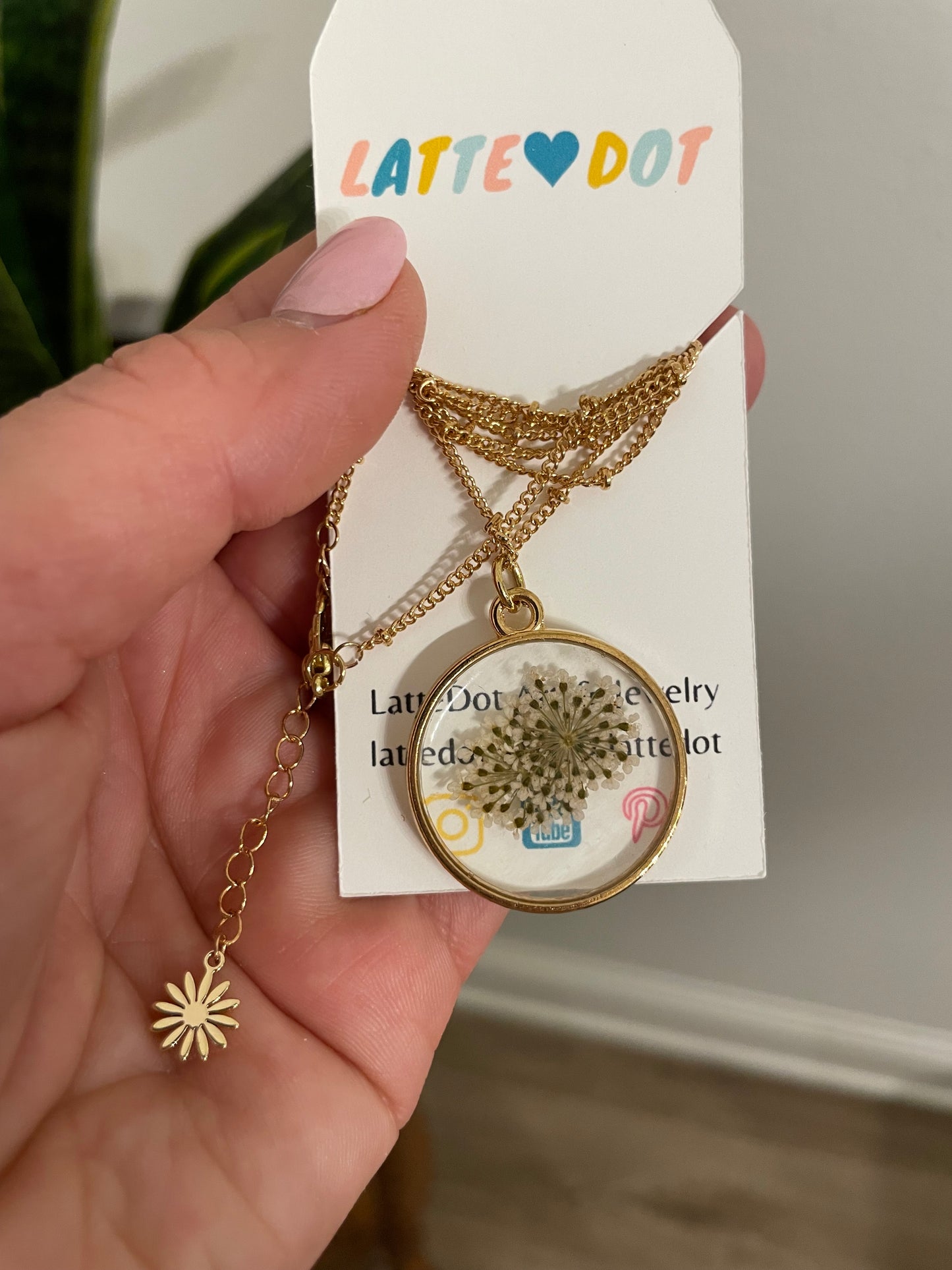 Wildflower Resin Necklaces