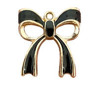 Black Bow Charm