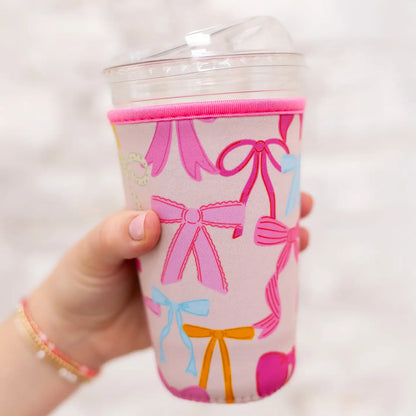 Coquette Bows Iced Coffee Sleeve