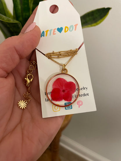 Wildflower Resin Necklaces