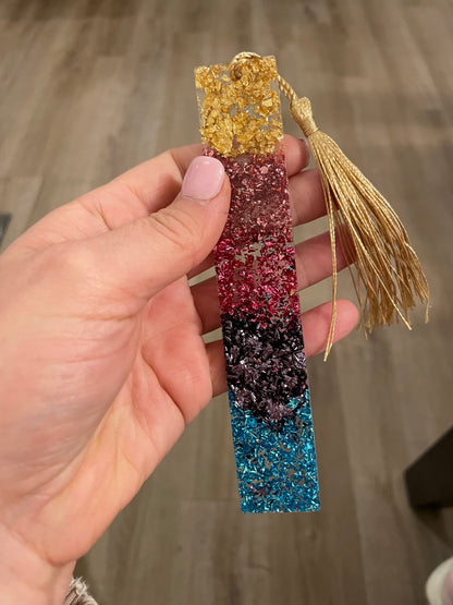 Wildflower Resin Bookmark