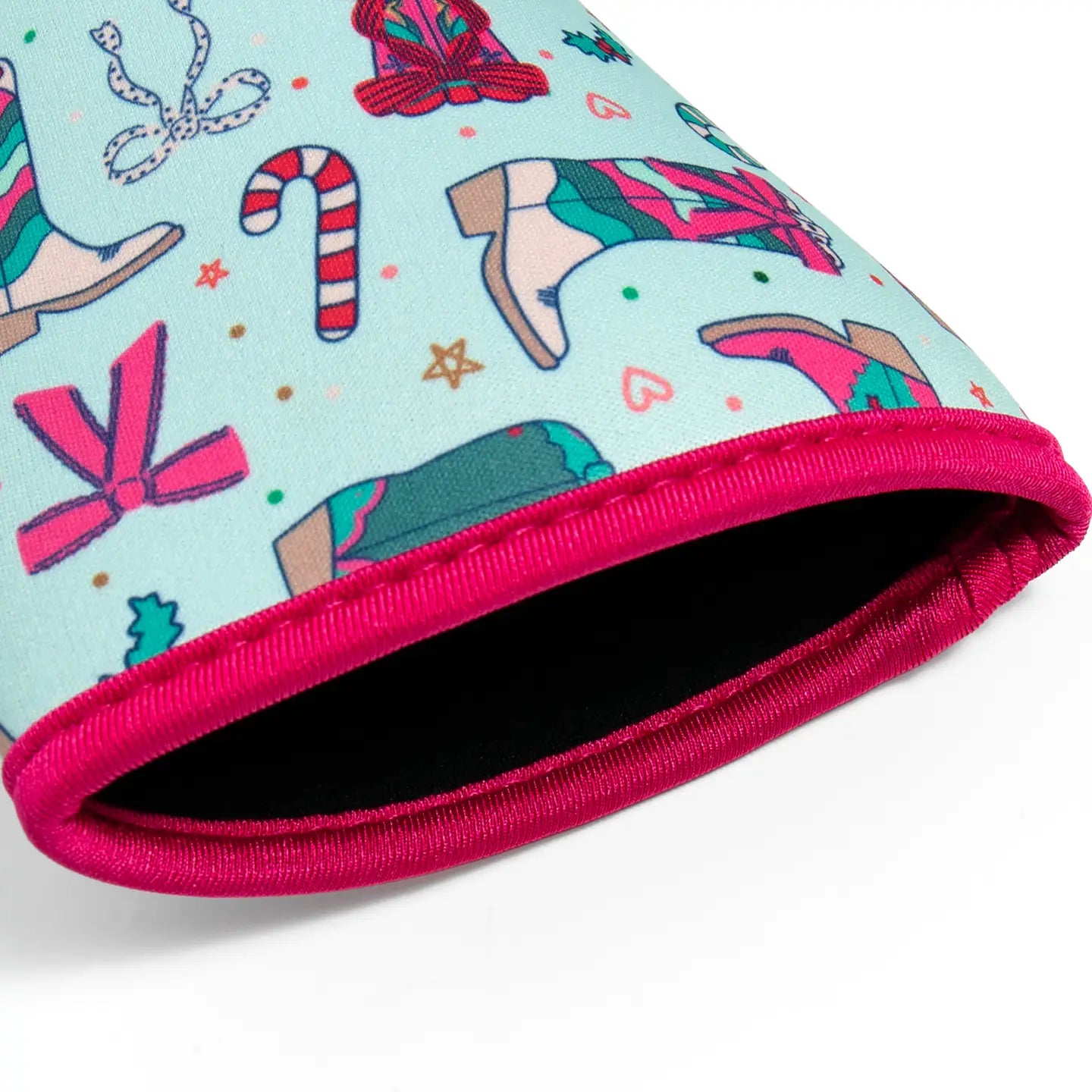 Cowboy Christmas Iced Coffee Sleeves