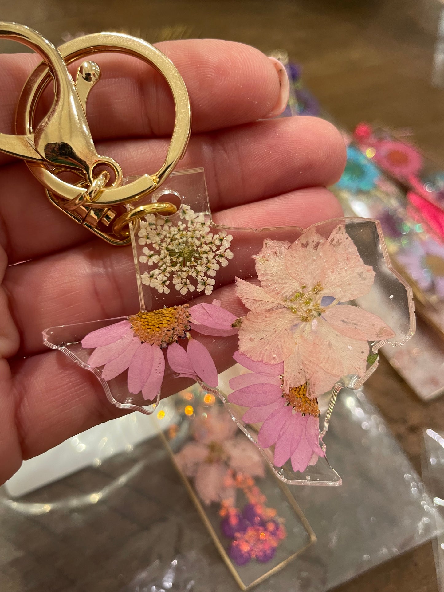 Wildflower Resin Bookmark