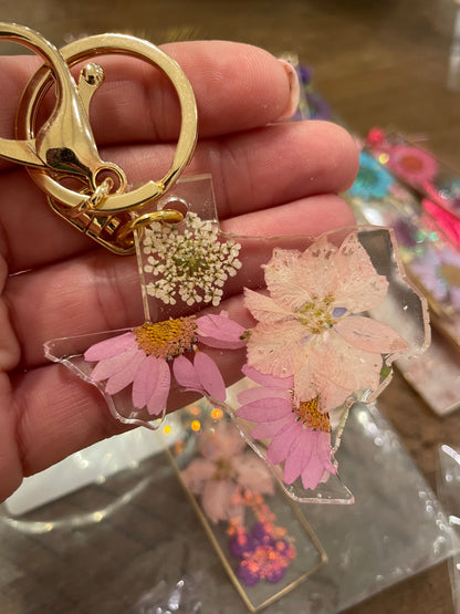 Wildflower Resin Bookmark