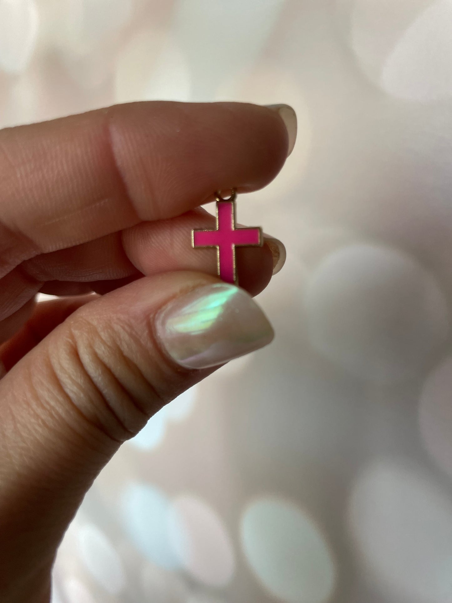 Cross Enamel Charm