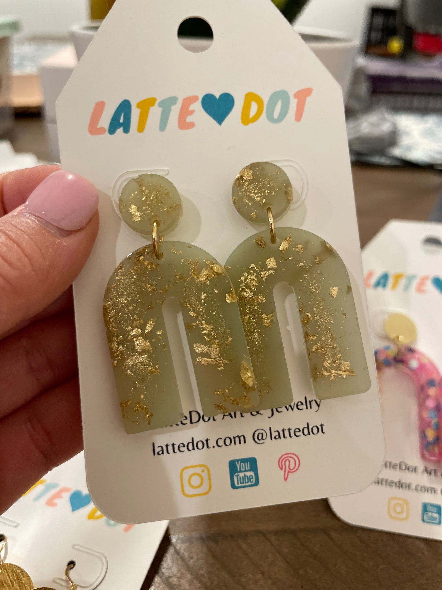 Date Night Resin Earrings